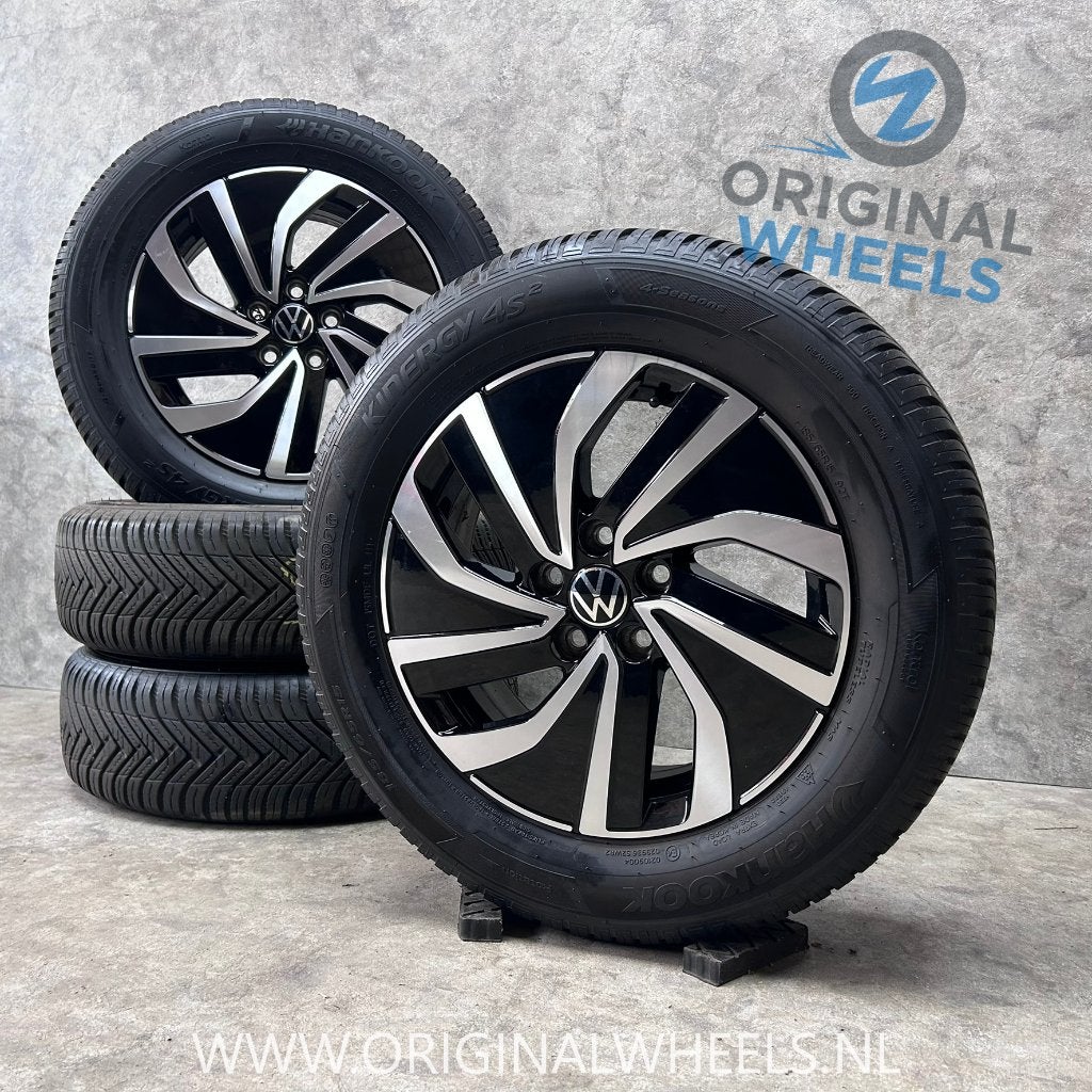 15 inch originele velgen + all season banden VW Polo, Gebruikt, 15 inch, Banden en Velgen, All Season