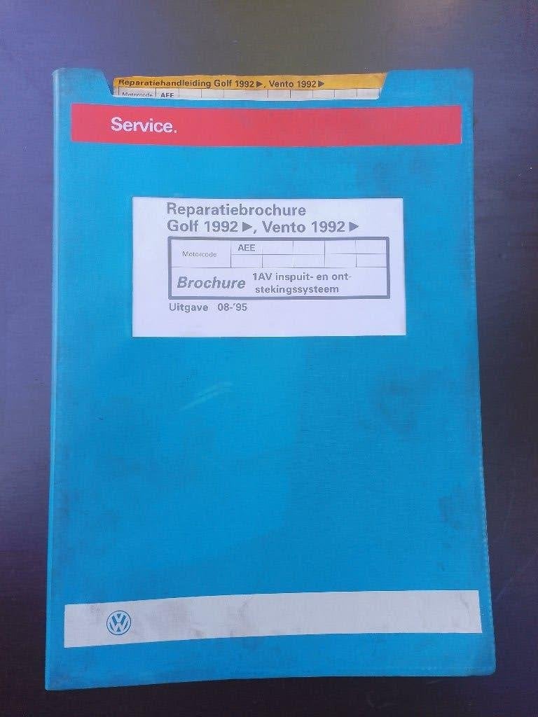 Volkswagen Golf 3 1600 dealer werkplaatsboek inspuiting AEE, Verzenden, Gelezen, Volkswagen