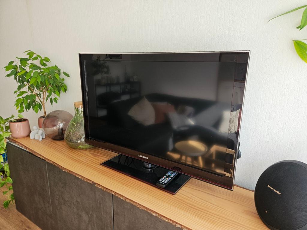 Samsung LE40C550 LCD-TV 40" met optionele Chromecast, Ophalen, Gebruikt, 50 Hz, LCD