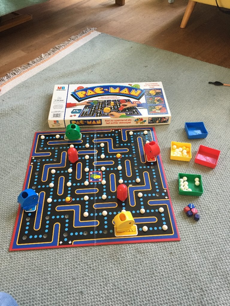Vintage Pac-Man pacman Bordspel Arcade Game MB, Drie of vier spelers, Ophalen of Verzenden, Gebruikt, MB