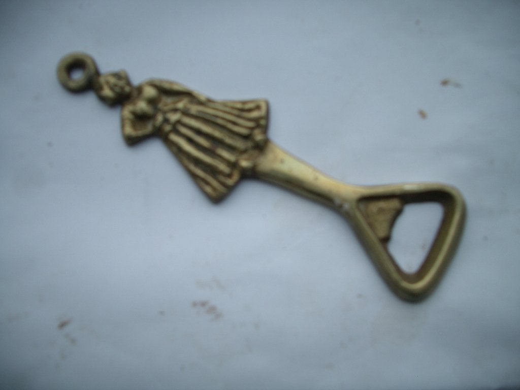 brons flesopener boerin verzamelen antiek sfeer decoratie, Antiek en Kunst, Ophalen of Verzenden, Brons