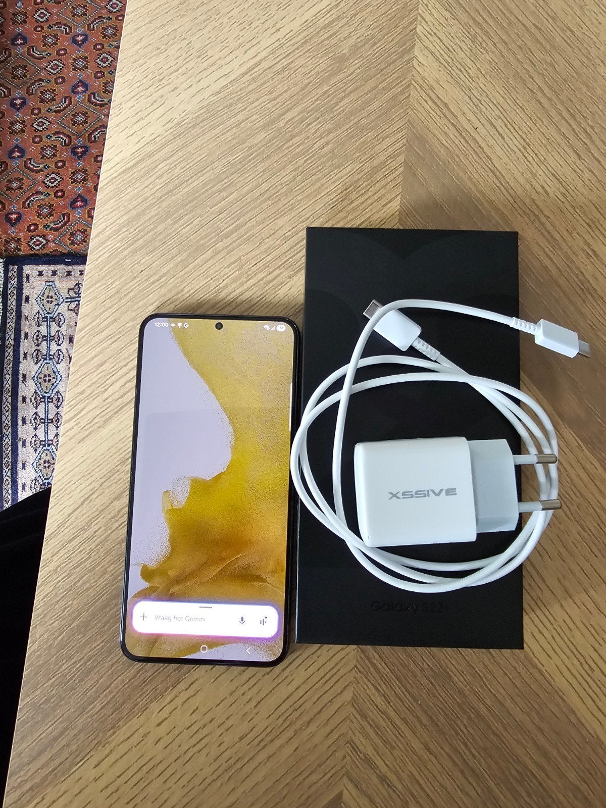 Samsung Galaxy S22+ 128GB Phantom Black, Telecommunicatie, Zwart, Touchscreen, Ophalen of Verzenden, Zo goed als nieuw