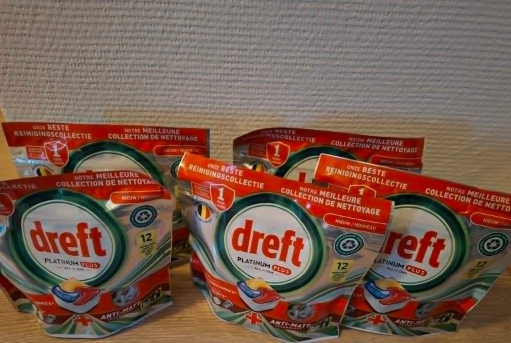 5 pakken dreft platinum plus all in one vaatwastabletten, Ophalen of Verzenden, Overige typen