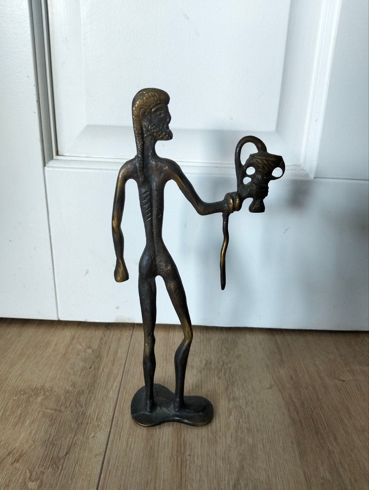 Vintage Bronzen Beeldje Asklepios (God van de Geneeskunst), Ophalen