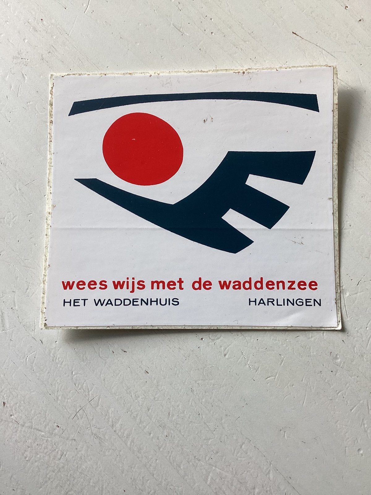 Sticker Wees Wijs met de Waddenzee, Ophalen of Verzenden, Zo goed als nieuw, Dier en Natuur