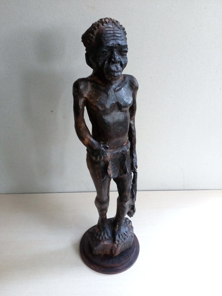Oud houten Afrikaans beeld., Ophalen of Verzenden