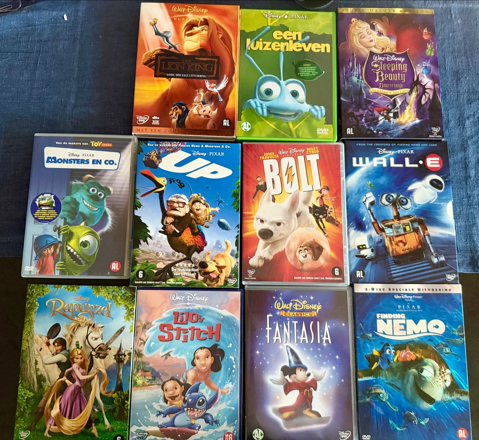 Disney/Pixar DVD Collectie: 13 Films (o.a. Lion King, Up), Animatie, Verzamelbox, Alle leeftijden, Nederlands
