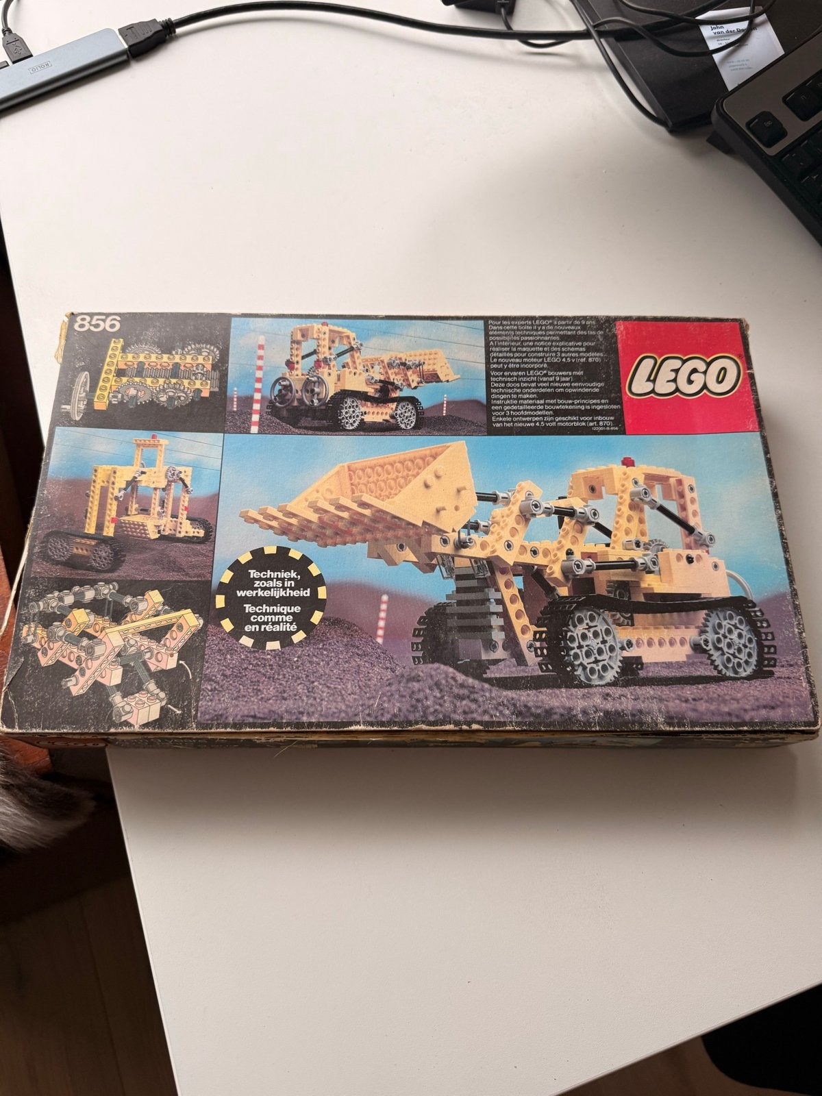 Vintage LEGO Technic 856 Bulldozer Set - Compleet, Ophalen of Verzenden, Zo goed als nieuw, Overige merken