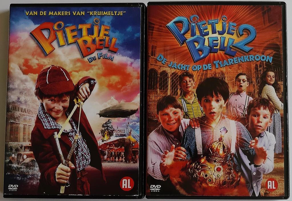 Dvd *** PIETJE BELL *** 2 stuks, Cd's en Dvd's, Avontuur, Gebruikt, Alle leeftijden, Ophalen of Verzenden