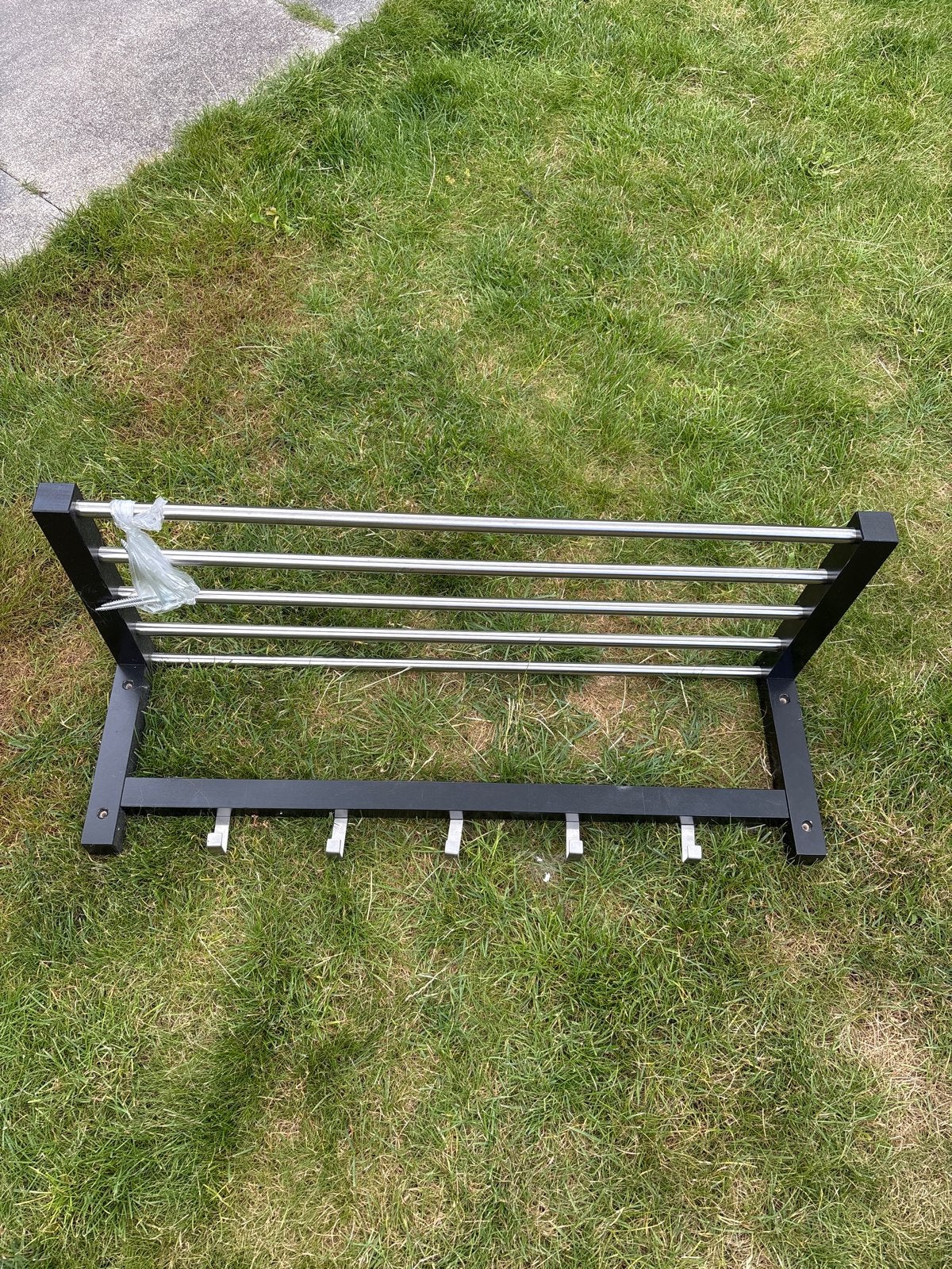 IKEA Kapstok Zwart met Metalen Stangen en Haken, Gebruikt, Minder dan 100 cm, Metaal, Ophalen