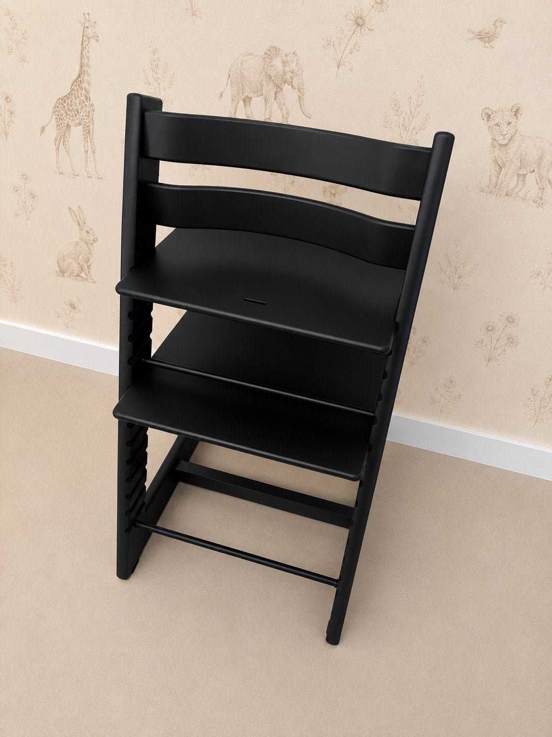 Stokke Tripp Trapp Kinderstoel zwart, Kinderen en Baby's, Kinderstoelen, Ophalen, Gebruikt, Meegroeistoel