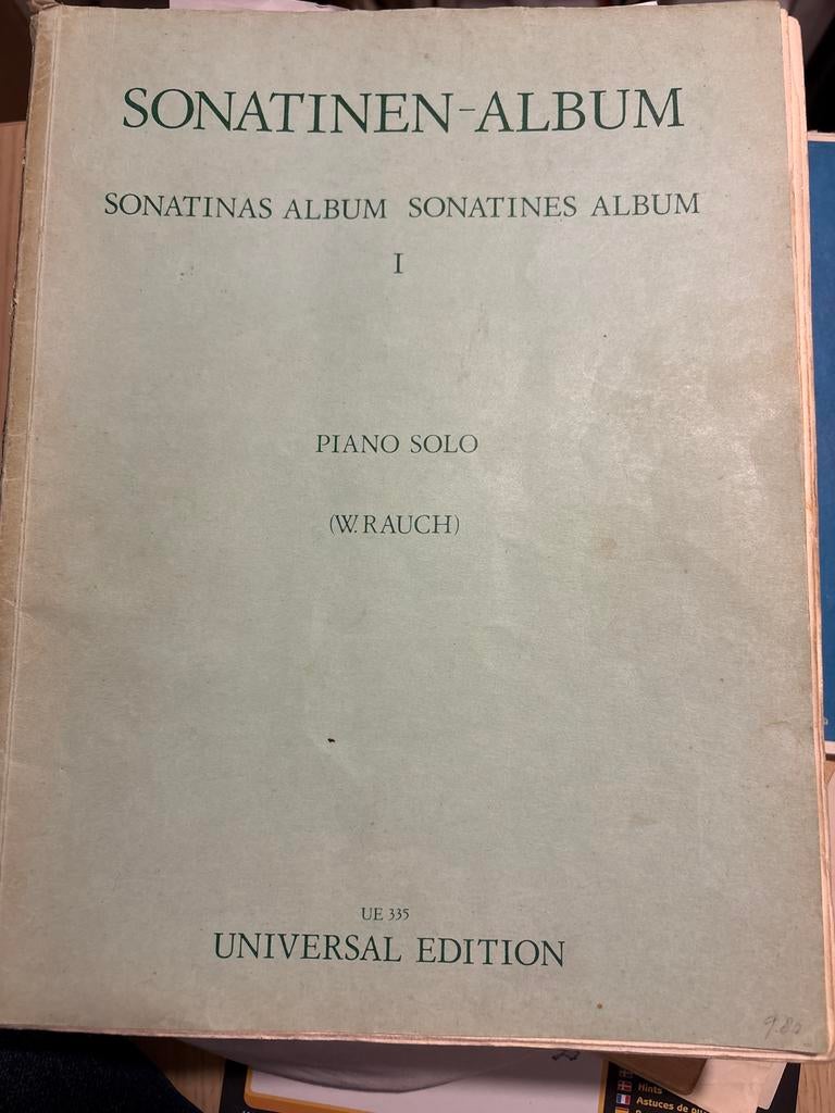 Sonatinen-Album I Piano Solo (W. Rauch), Muziek en Instrumenten, Gebruikt, Klassiek, Ophalen of Verzenden, Thema
