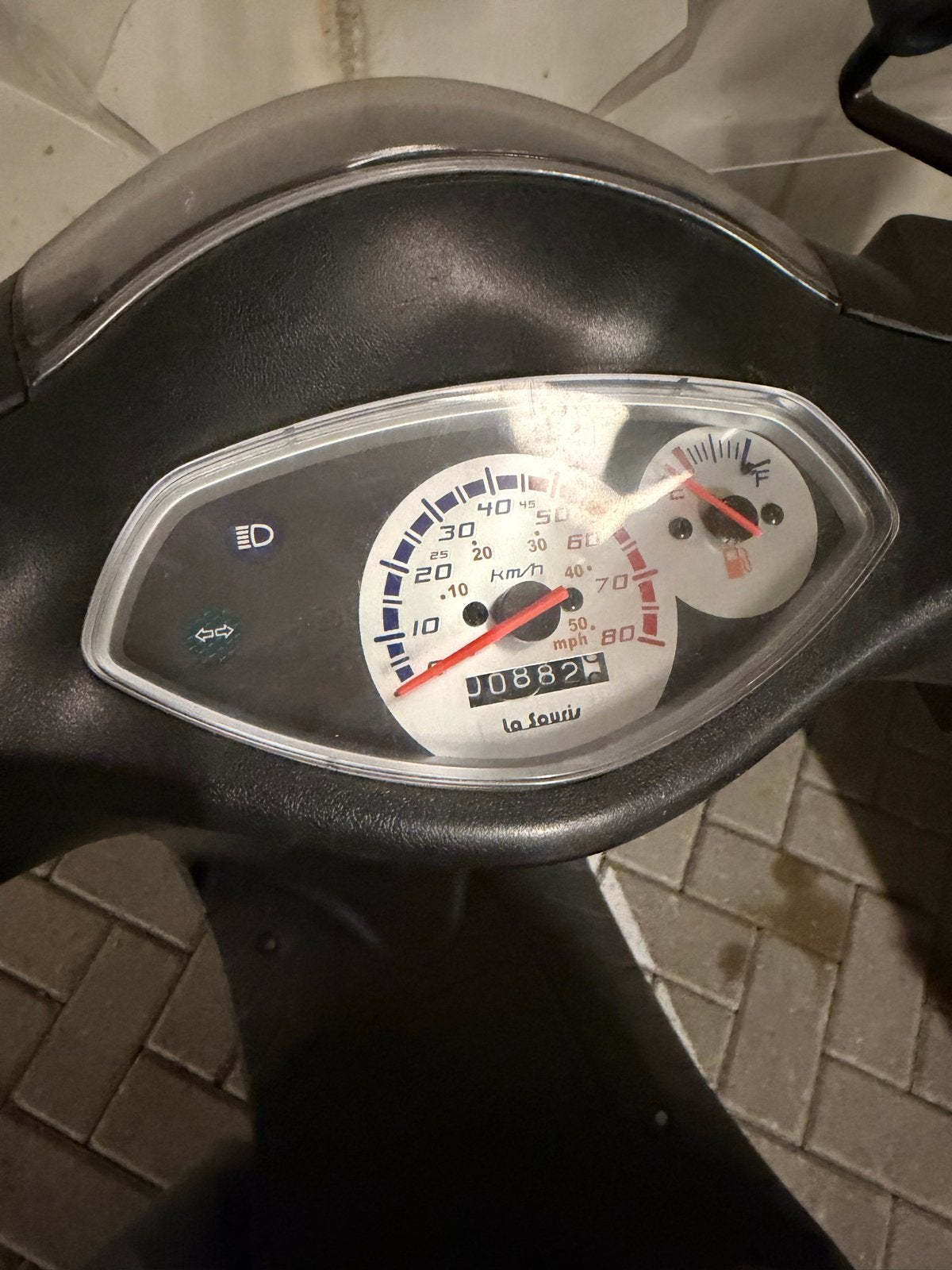 La Souris scooter - Zwart, weinig kilometers, Ophalen, Gebruikt
