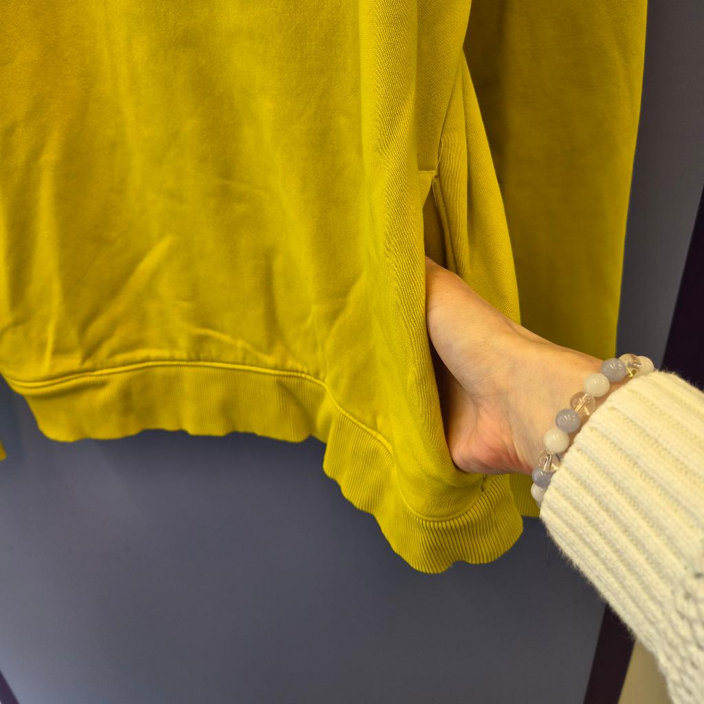 Tommy Hilfiger mosterd gele hoodie trui mt 176 / S nr, Kleding | Dames, ., Geel, Ophalen of Verzenden, Zo goed als nieuw