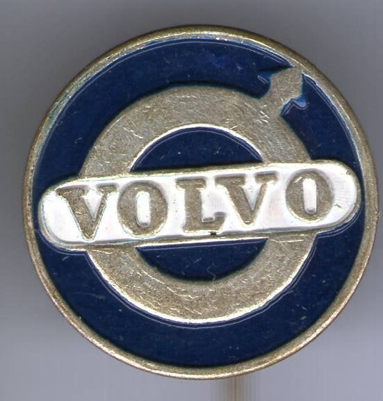 VOLVO blauw op zilverkleurig vrachtwagen speldje ( E_076), Ophalen of Verzenden, Zo goed als nieuw, Transport, Speldje of Pin