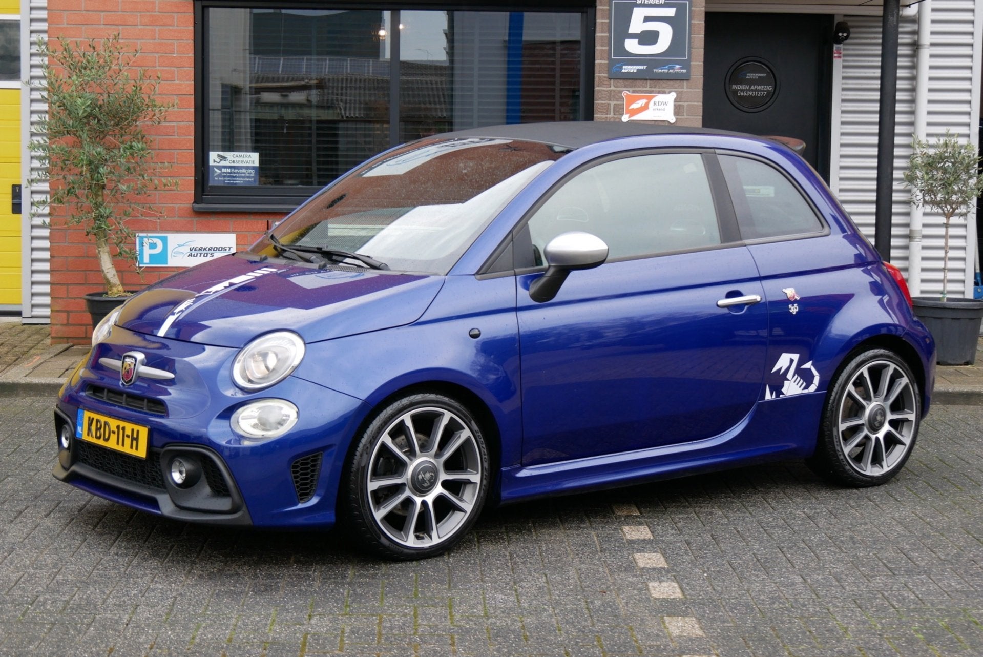 Fiat 500 C 1.4 T-Jet Abarth.595 Turismoautomaat.editon.leer., Auto's, Fiat, Gebruikt, 4 cilinders, Cabriolet, Leder