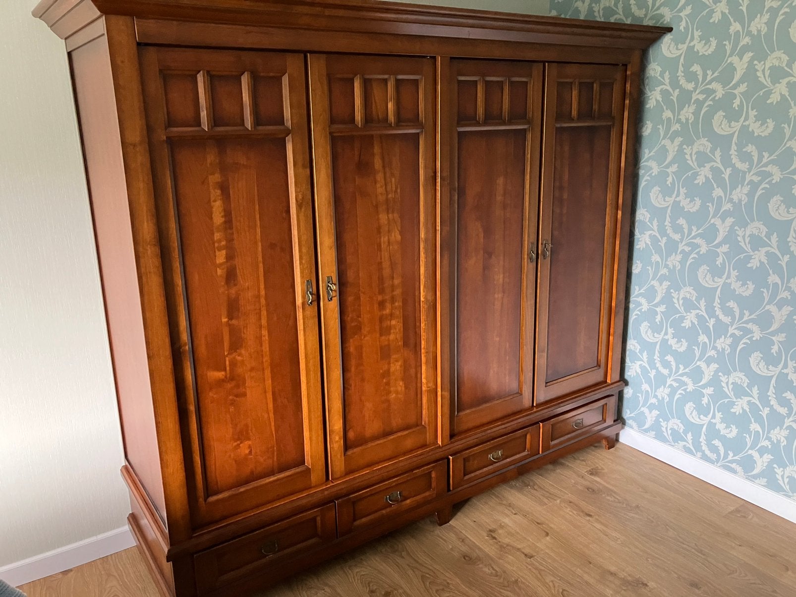 Gratis af te halen kersenhouten slaapkamermeubelen, Ophalen, Gebruikt, 200 cm of meer, Kersenhout