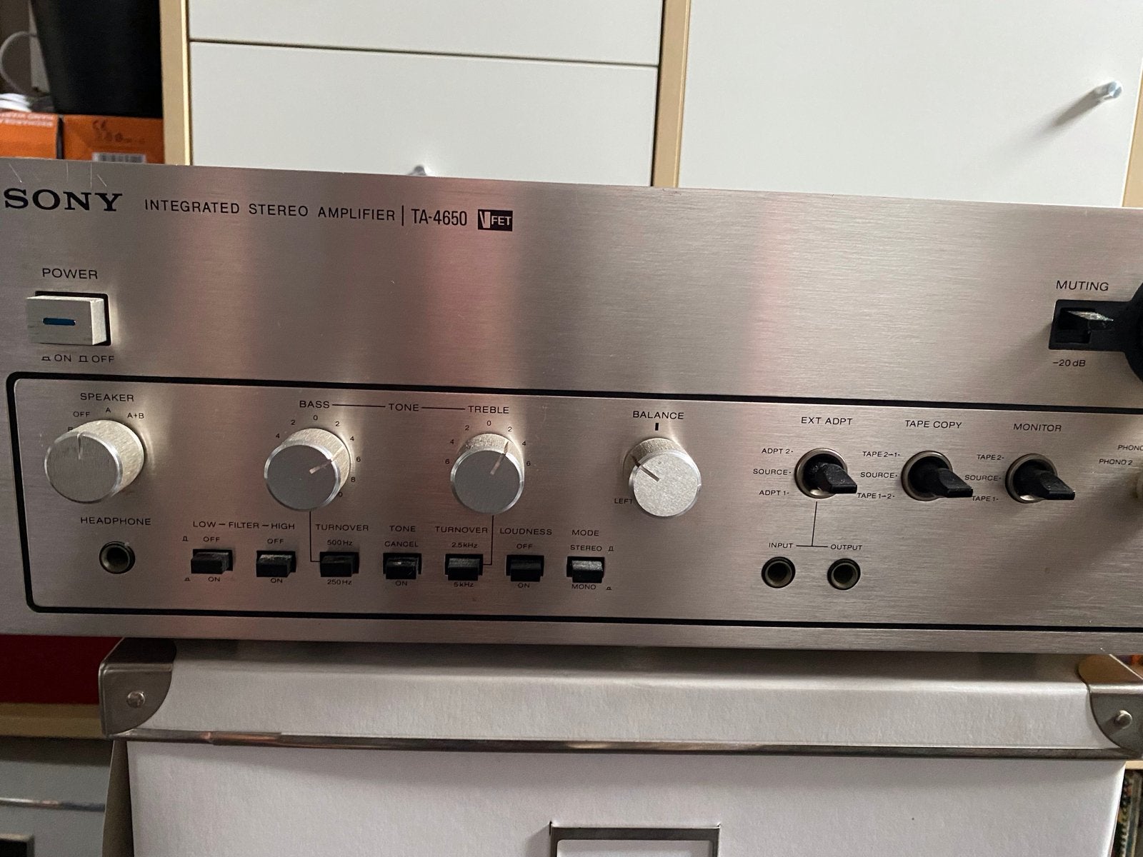 Sony TA-4650 Vfet Geïntegreerde Stereo Versterker, Ophalen, Gebruikt, Sony, 120 watt of meer