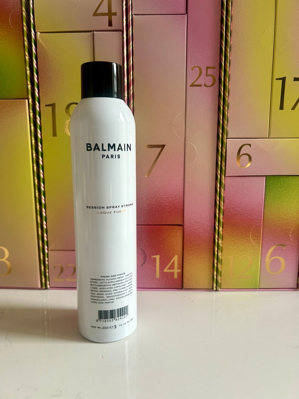 Balmain Session Spray Strong - Nieuw - 300 ml, Ophalen of Verzenden, Nieuw, Gel, Wax, Haarlak of Mousse