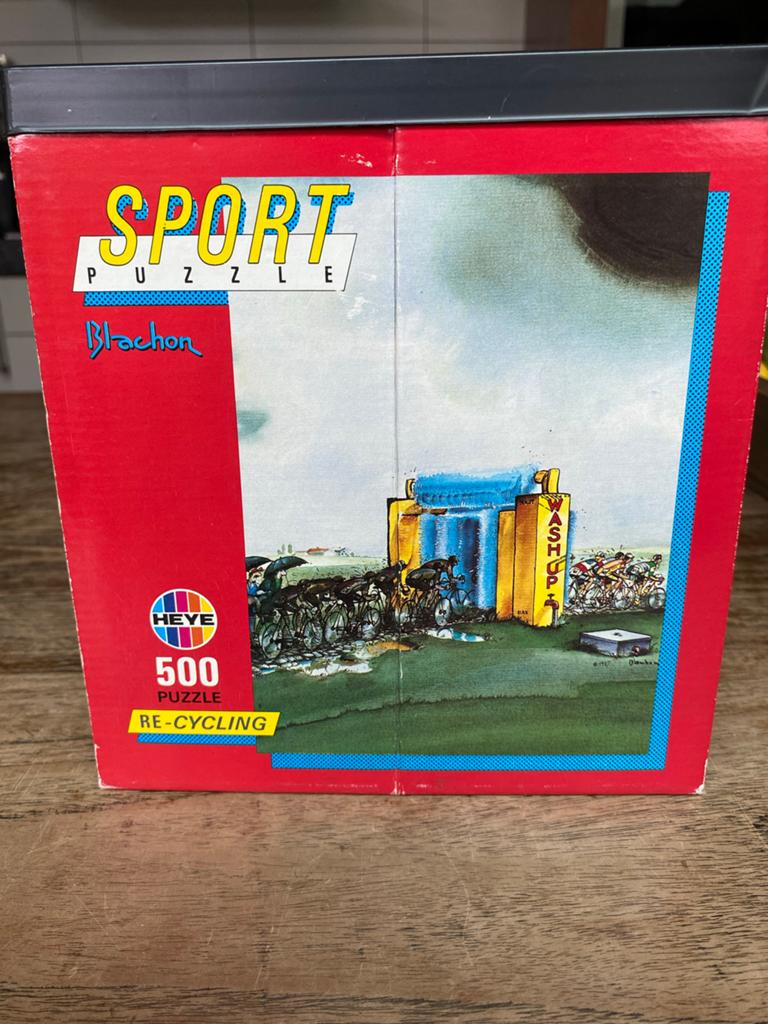 Heye Sport Puzzle: Re-Cycling - 500 stukjes, Blachon poster, Hobby en Vrije tijd, Ophalen of Verzenden, 500 t/m 1500 stukjes, Gebruikt