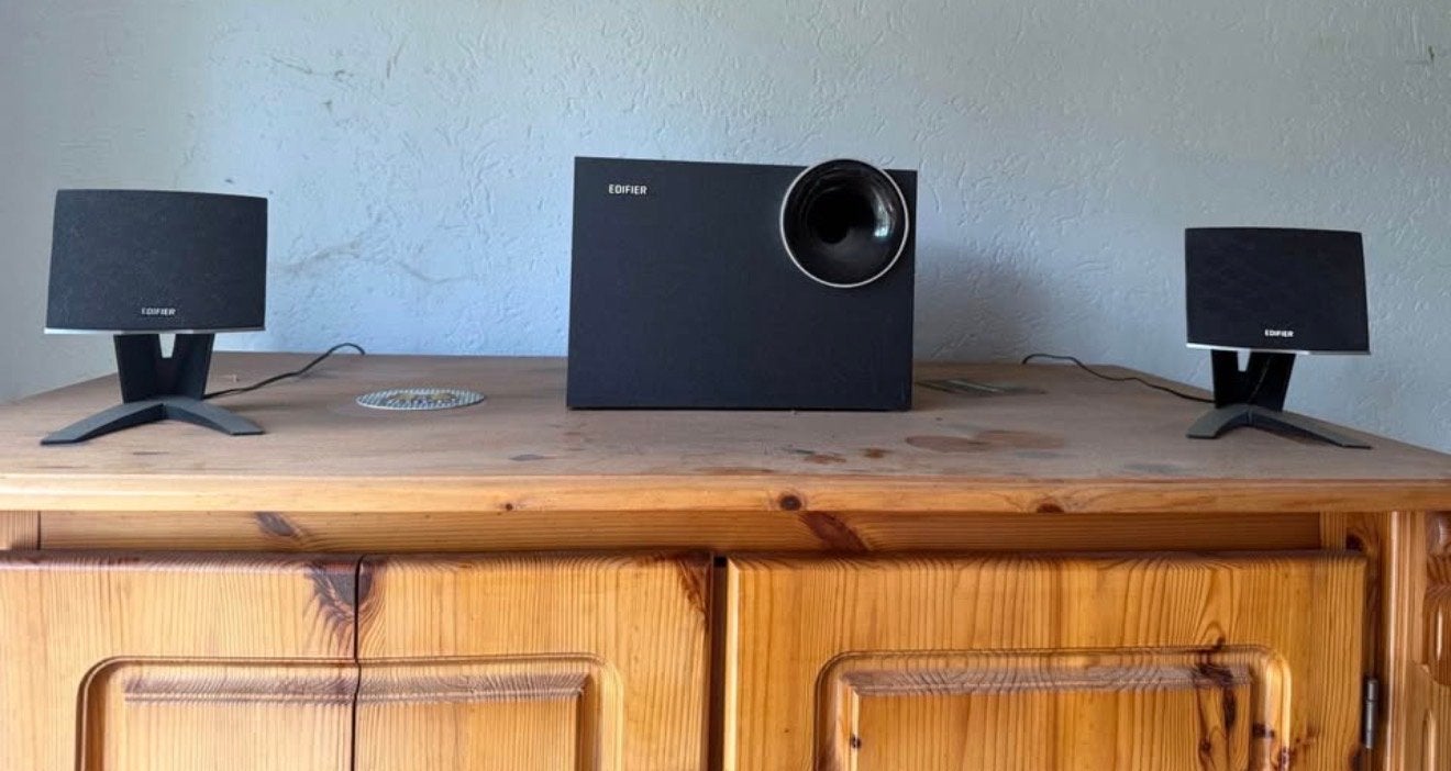 Edifier 2.1 Luidsprekerset voor PC - Zwart, Computers en Software, Pc speakers, Ophalen of Verzenden, Gebruikt, Audiokanaal 2.1