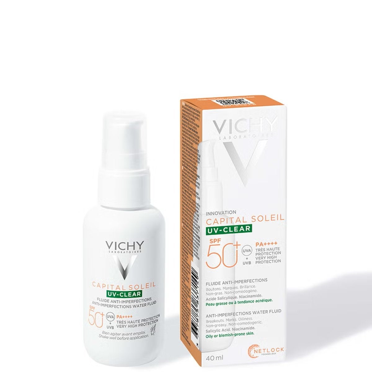 Vichy Capital Soleil UV Clear Zonnebrand SPF50, Verzenden, Nieuw, Gehele gezicht, Verzorging