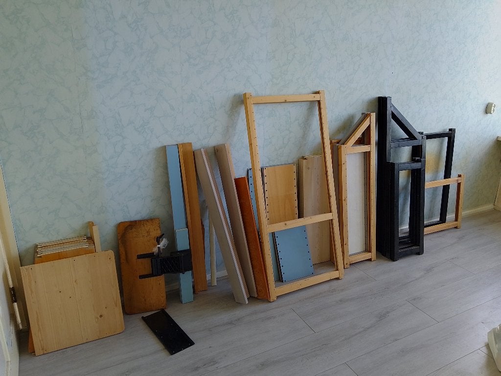 Collectie Lundia Onderdelen, Huis en Inrichting, Kasten | Stellingkasten, Ophalen, Gebruikt