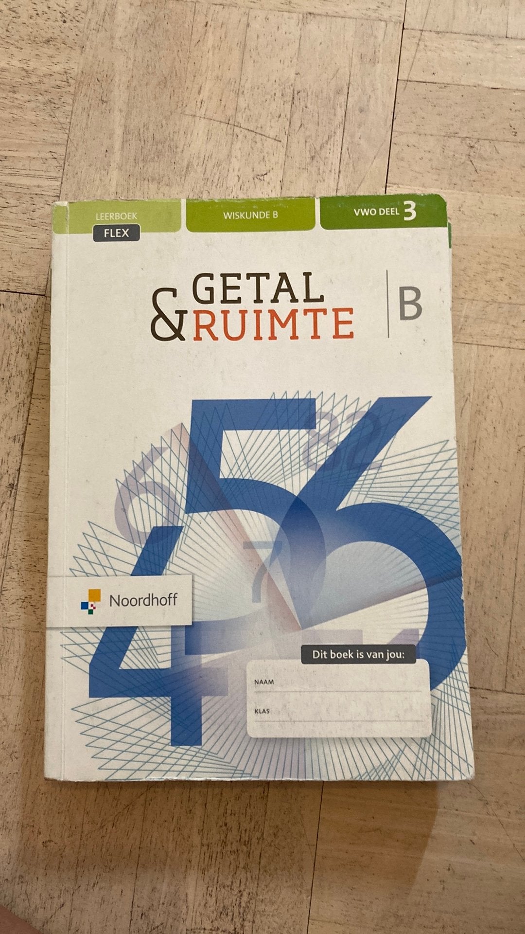 Getal en ruimte wiskunde b vwo 4/5/6 leerboek, Boeken, Ophalen of Verzenden, Zo goed als nieuw