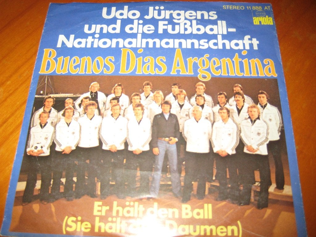 LP, Udo Jürgens +Die Fußball-Nationalmannschaft: Buenos Dias, Ophalen of Verzenden, Zo goed als nieuw, Pop, Overige typen