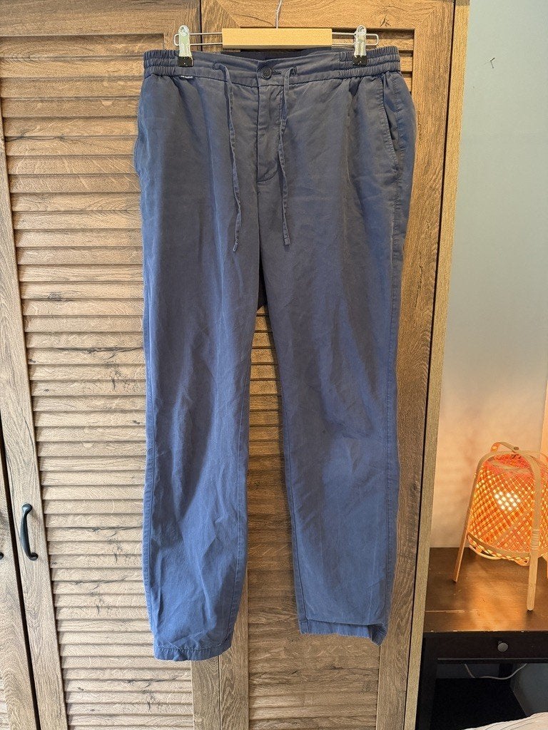 Mr Marvis The Easy Chinos navy (Cosmics) W33 L32, Kleding | Heren, Verzenden, Gedragen, Maat 48/50 (M), Blauw