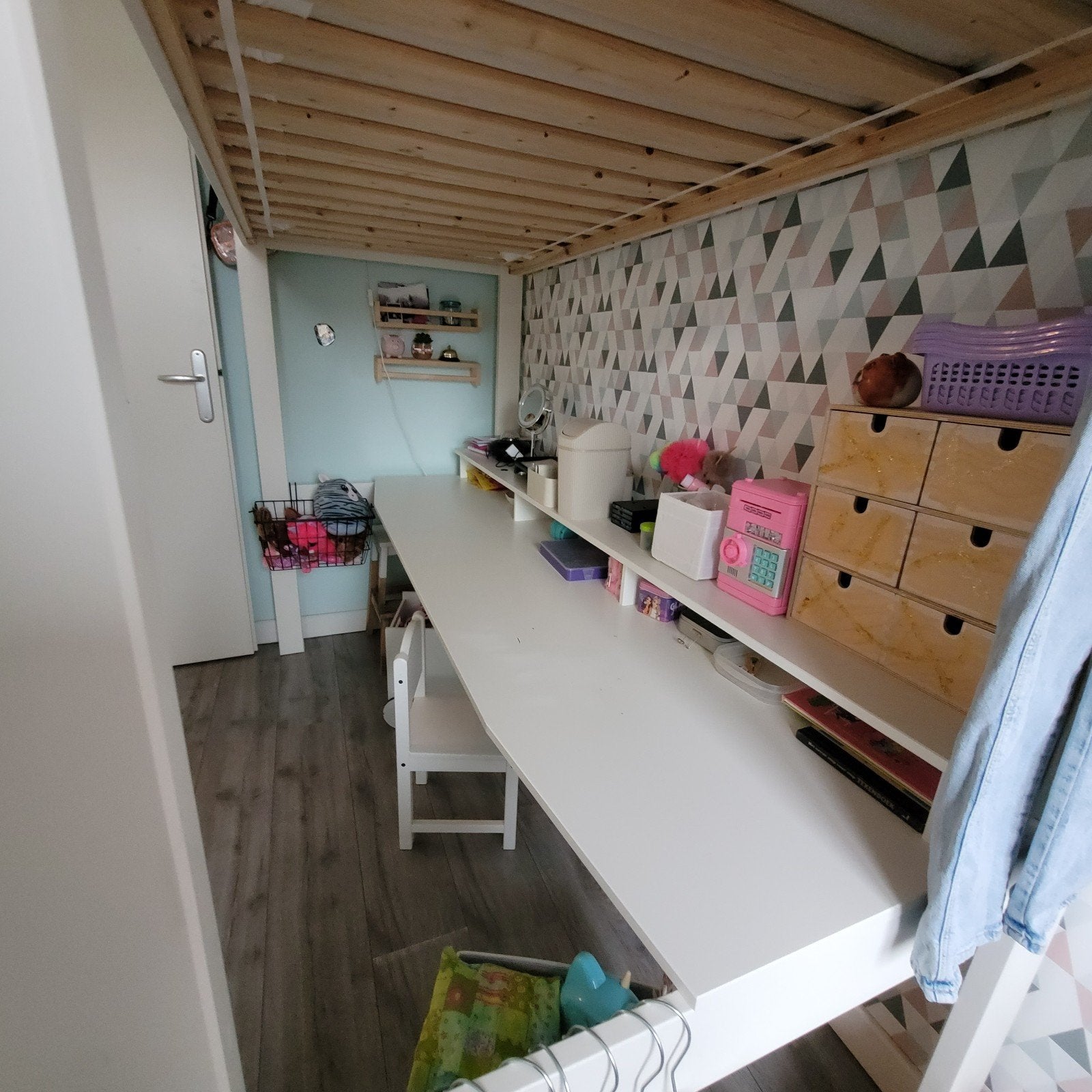 Nous Kids Hoogslaper met bureau (90x200 cm), Ophalen