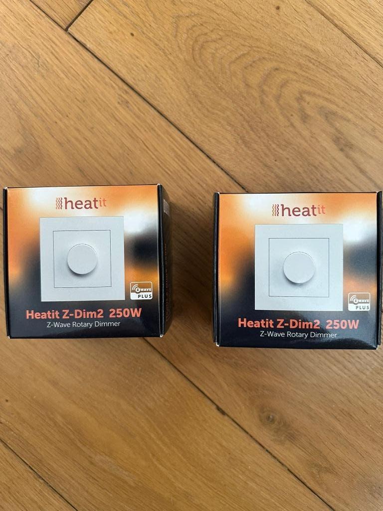 Heatit Z-Dim2 (draai dimmer voor Z-Wave) (2x), Hobby en Vrije tijd, Elektronica-componenten, Gebruikt, Ophalen of Verzenden