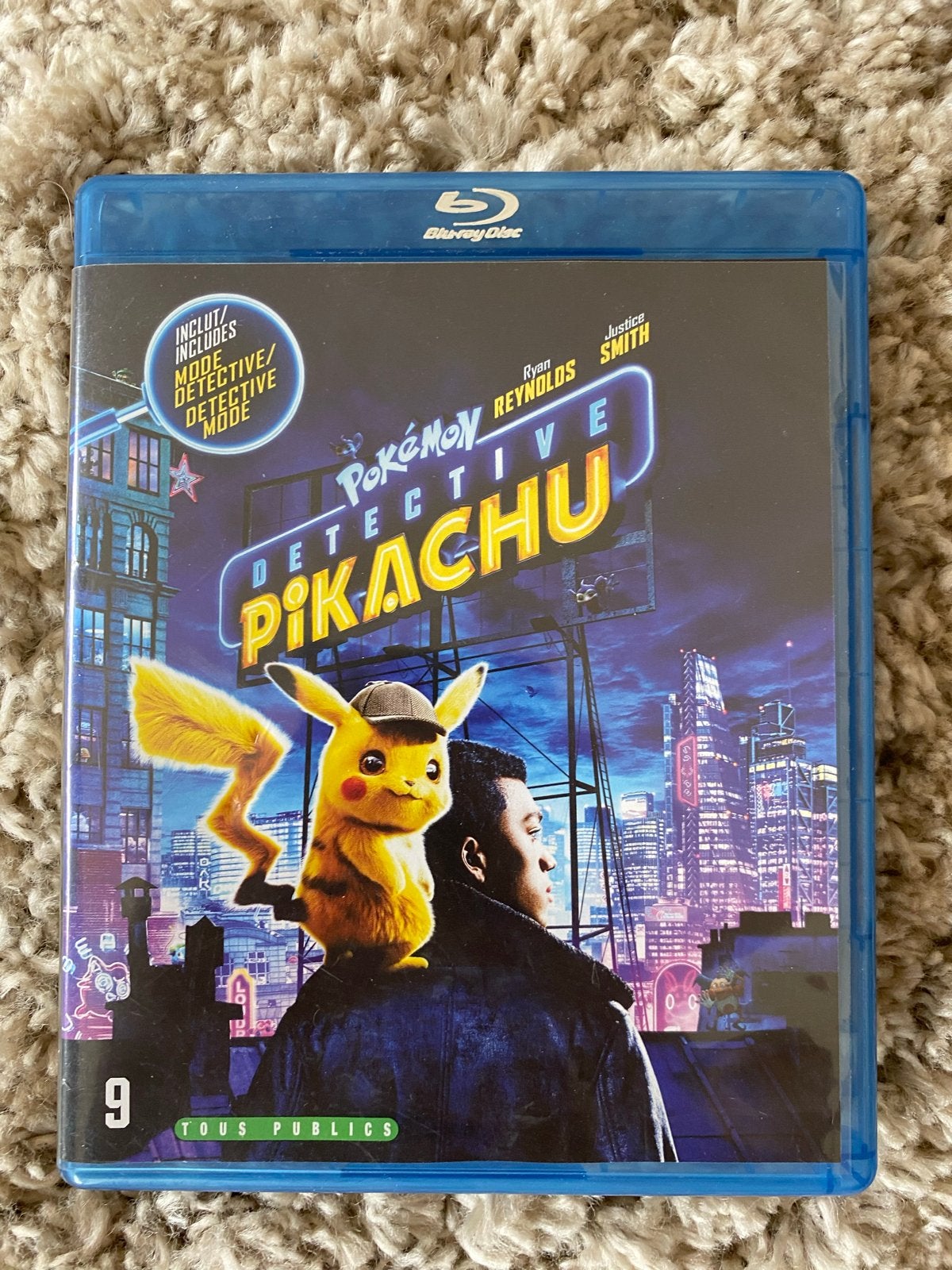 Pokémon Detective Pikachu Blu-ray, Film, Ophalen of Verzenden, Zo goed als nieuw, Blu-ray