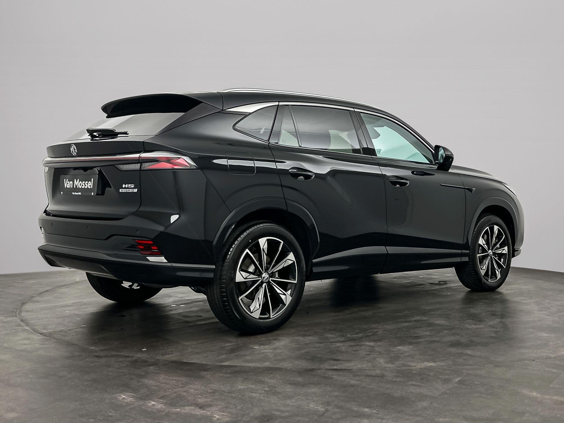 MG HS 1.5 Hybrid + Aut. Luxury | 360 Camera | Elektrische st, Auto's, 4 cilinders, 2 kWh, Zwart, Leder