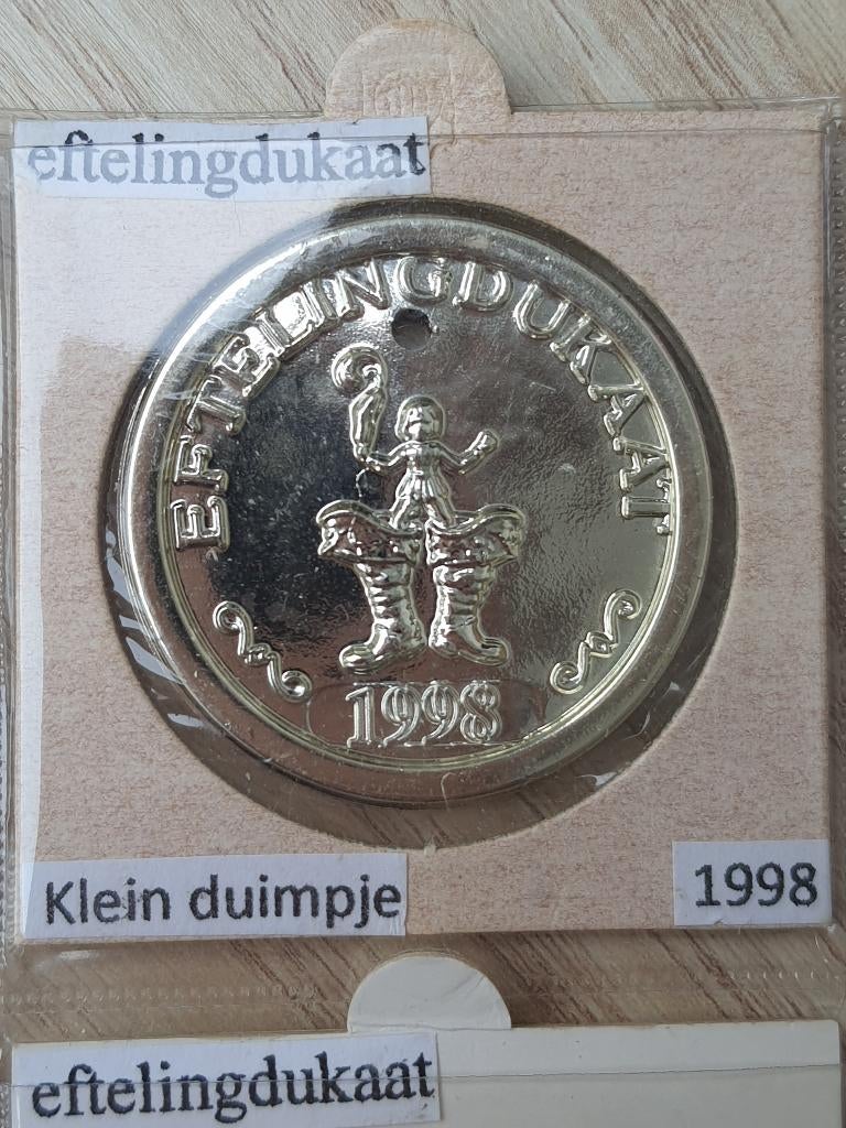 Efteling dukaat ezeltje strekje 1998, Ophalen of Verzenden, Zo goed als nieuw, Overige typen