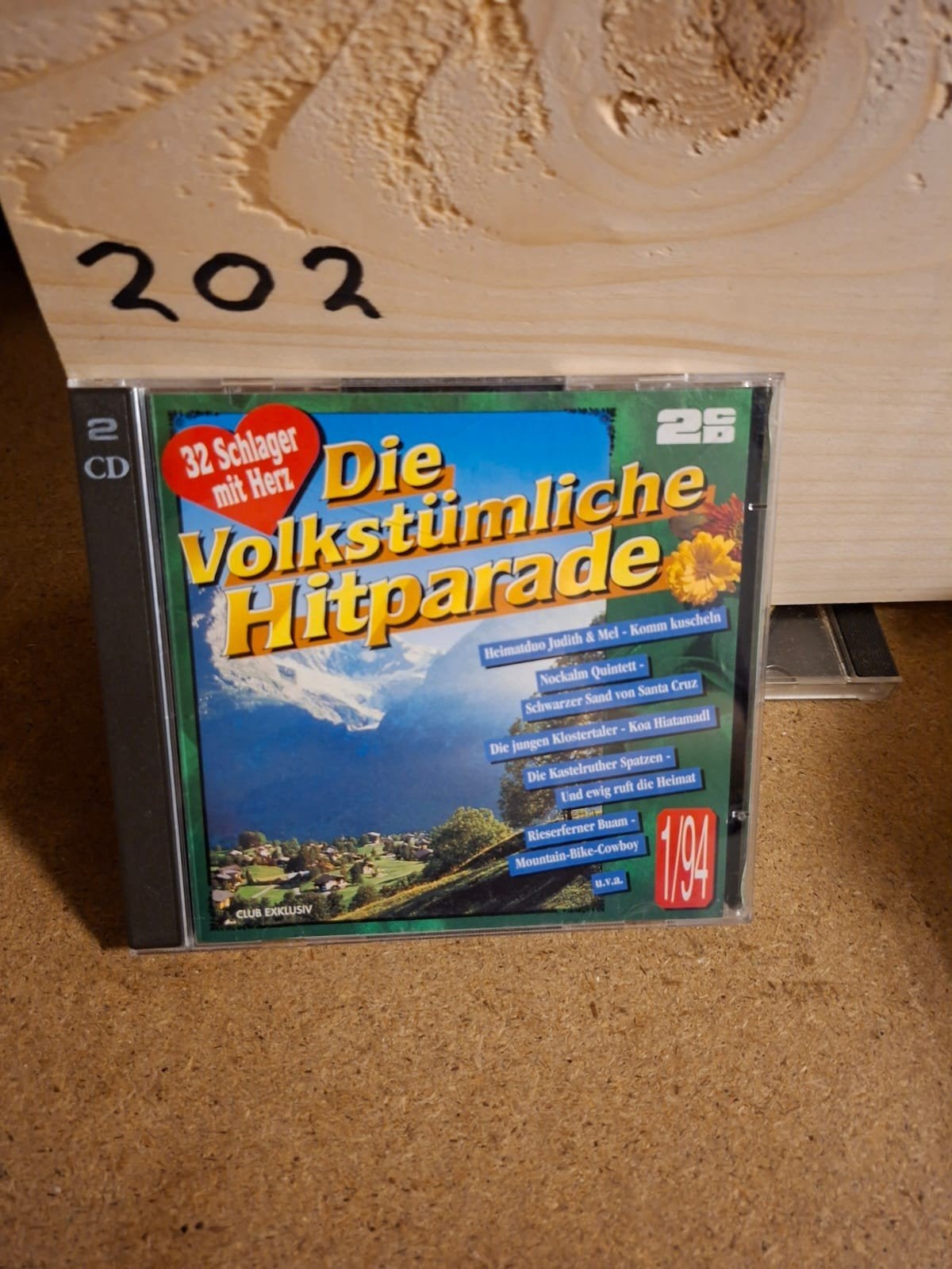 Die Volkstümliche Hitparade - 32 Schlager mit Herz (2 CD), Cd's en Dvd's, Gebruikt, Schlager, Ophalen of Verzenden, Verzamelalbum
