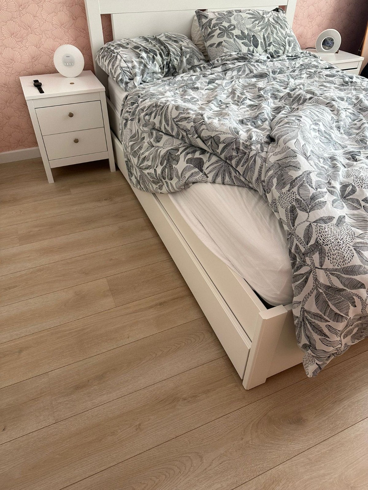 Ikea ladenkastjes nachtkastje Hemnes 2 stuks, Ophalen, Eenpersoons, Wit, Zo goed als nieuw