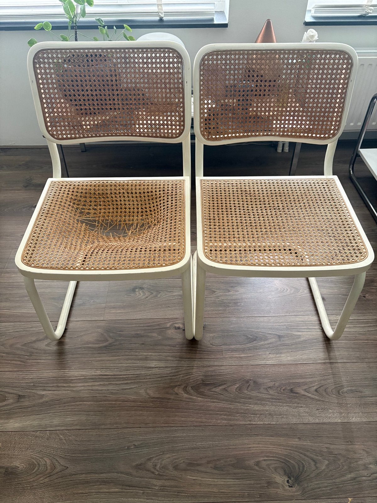 Cesca Thonet Marcel Breuer Stoelen 2x, Huis en Inrichting, Stoelen, Ophalen, Zo goed als nieuw, Twee