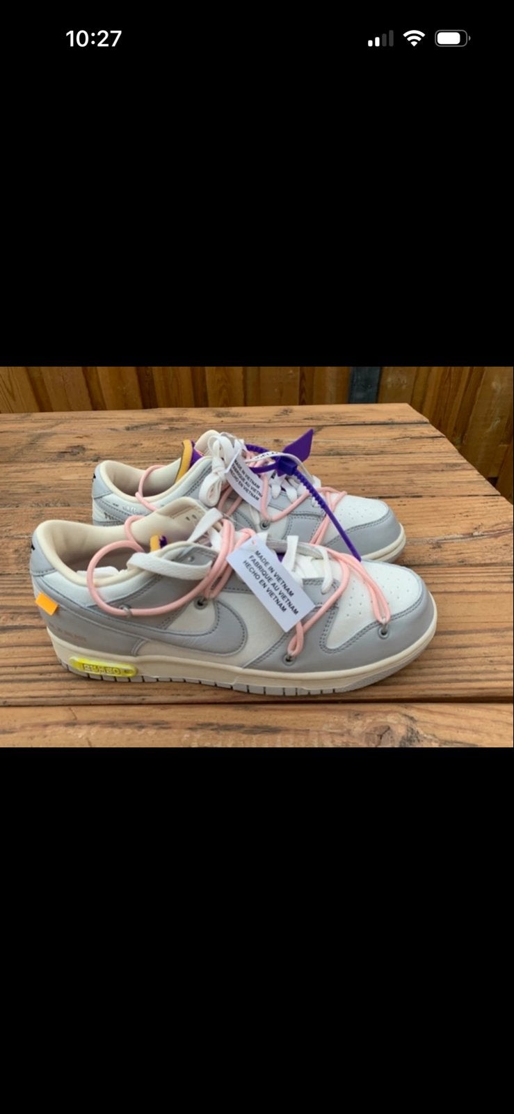 Nike Dunk Low Off-White Lot 24, Kleding | Heren, Schoenen, Ophalen, Nieuw, Overige kleuren, Sneakers of Gympen