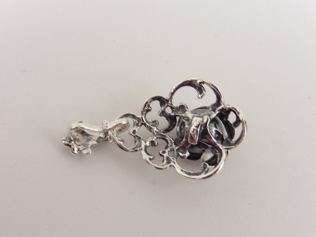 Zilveren roos hanger                                     Z24, Gebruikt, ., Ophalen of Verzenden, .
