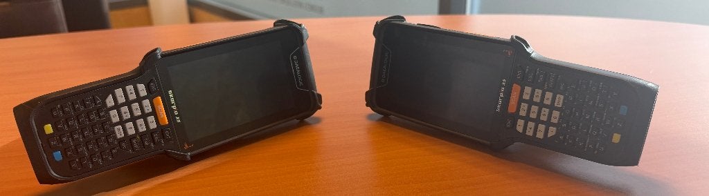 2 x Datalogic Skorpio X5 Pistol XLR (Extra Long Range), Computers en Software, Verzenden, Android, Zo goed als nieuw, Datalogic