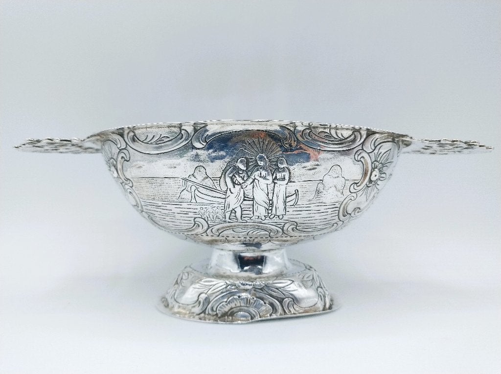 Zilveren brandewijnkom, Leeuwarden, 1804, Antiek en Kunst, Verzenden, Zilver