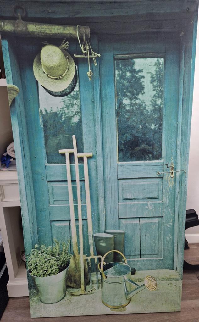 Groot Tuin schilderij 150x80 op houten framewerk!, Tuin en Terras, Tuinwanddecoratie, Ophalen