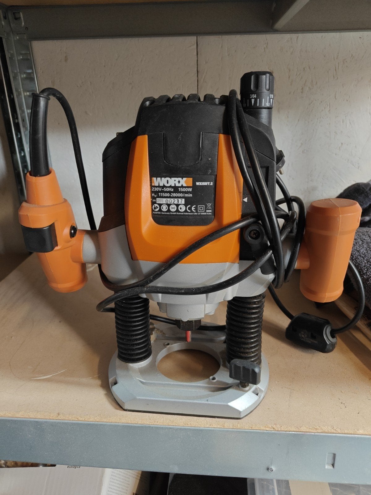 Worx bovenfrees 1500W - Zo goed als nieuw, Ophalen