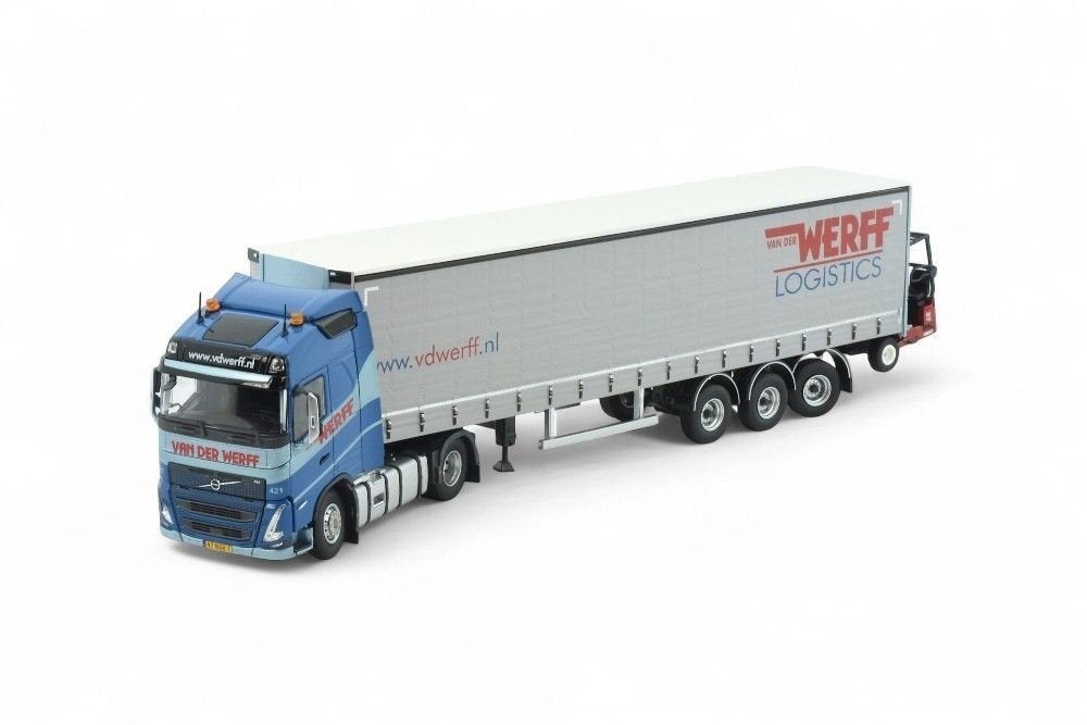 Volvo FH5 GL 4x2 mit 3achs oplegger +kooiaap 1:50, Ophalen of Verzenden, Nieuw, Bus of Vrachtwagen, Tekno