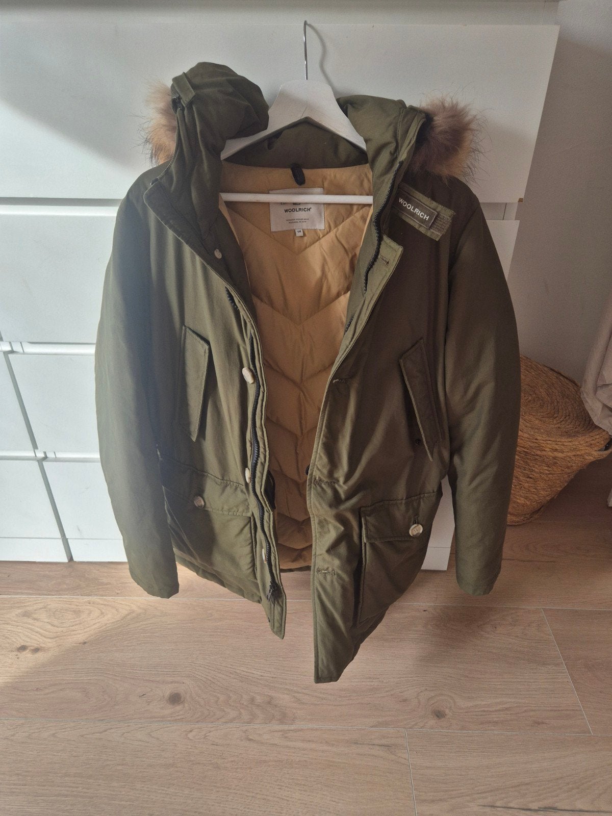 Woolrich Arctic Parka - Groen - Maat 14, Kinderen en Baby's, Ophalen of Verzenden, Zo goed als nieuw, Jongen, Jas