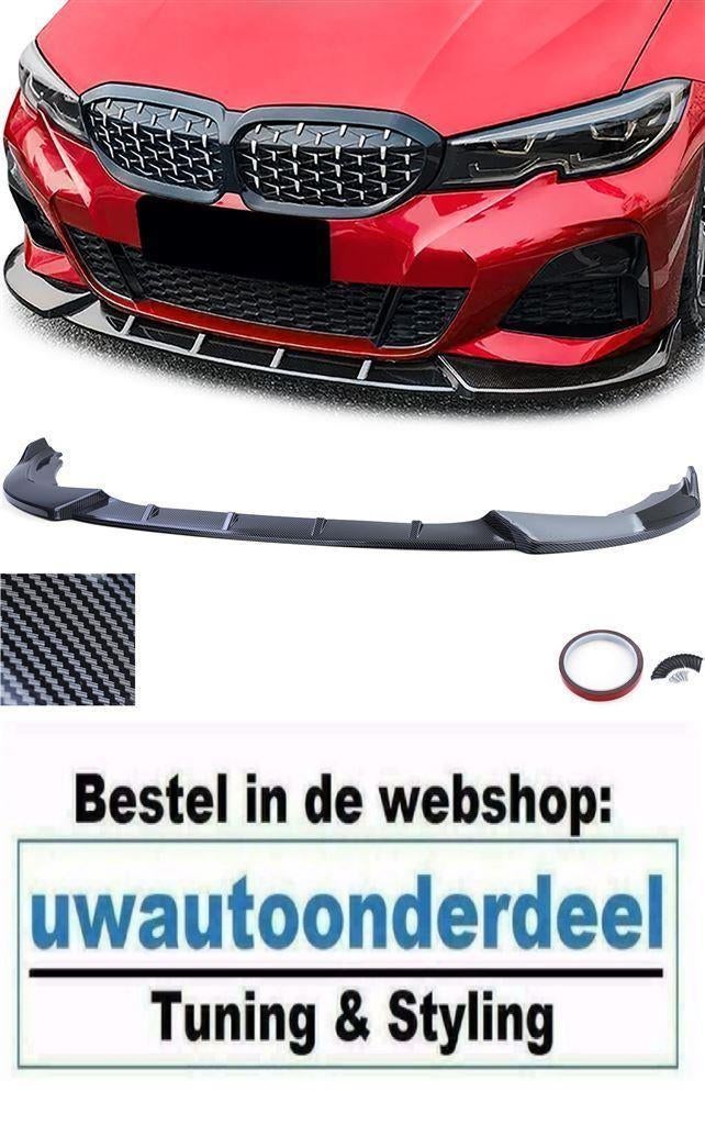 Spoiler Cup Splitter Carbon Look Voor Bmw 3 Serie G20 G21, Verzenden