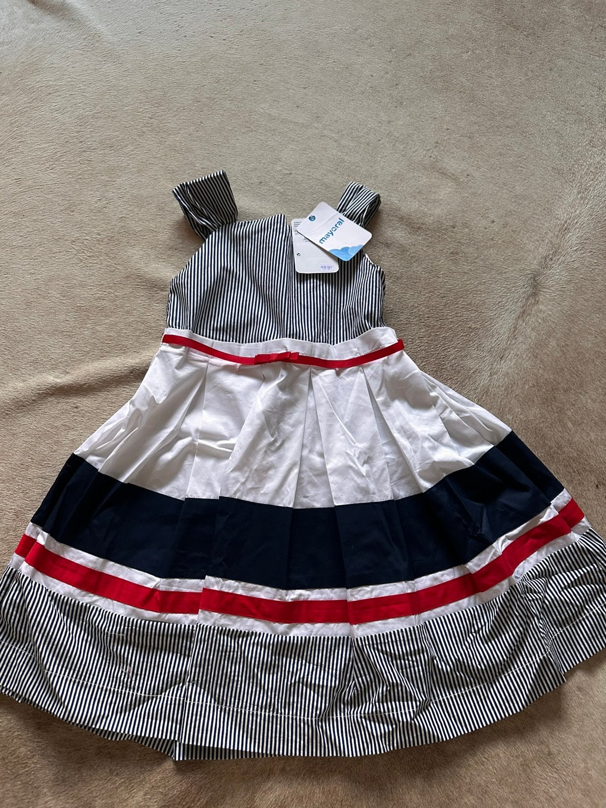 MAYORAL | Nieuw | Schattg jurkje meisjje | 128, Kinderen en Baby's, Kinderkleding | Maat 128, Ophalen of Verzenden, Nieuw, Meisje
