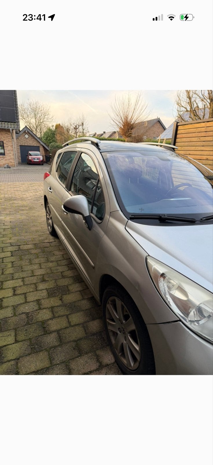 Peugeot 207 1.6 16V SW Outdoor 2007 Grijs, Auto's, Voorwielaandrijving, 4 cilinders, Handgeschakeld, 600 kg