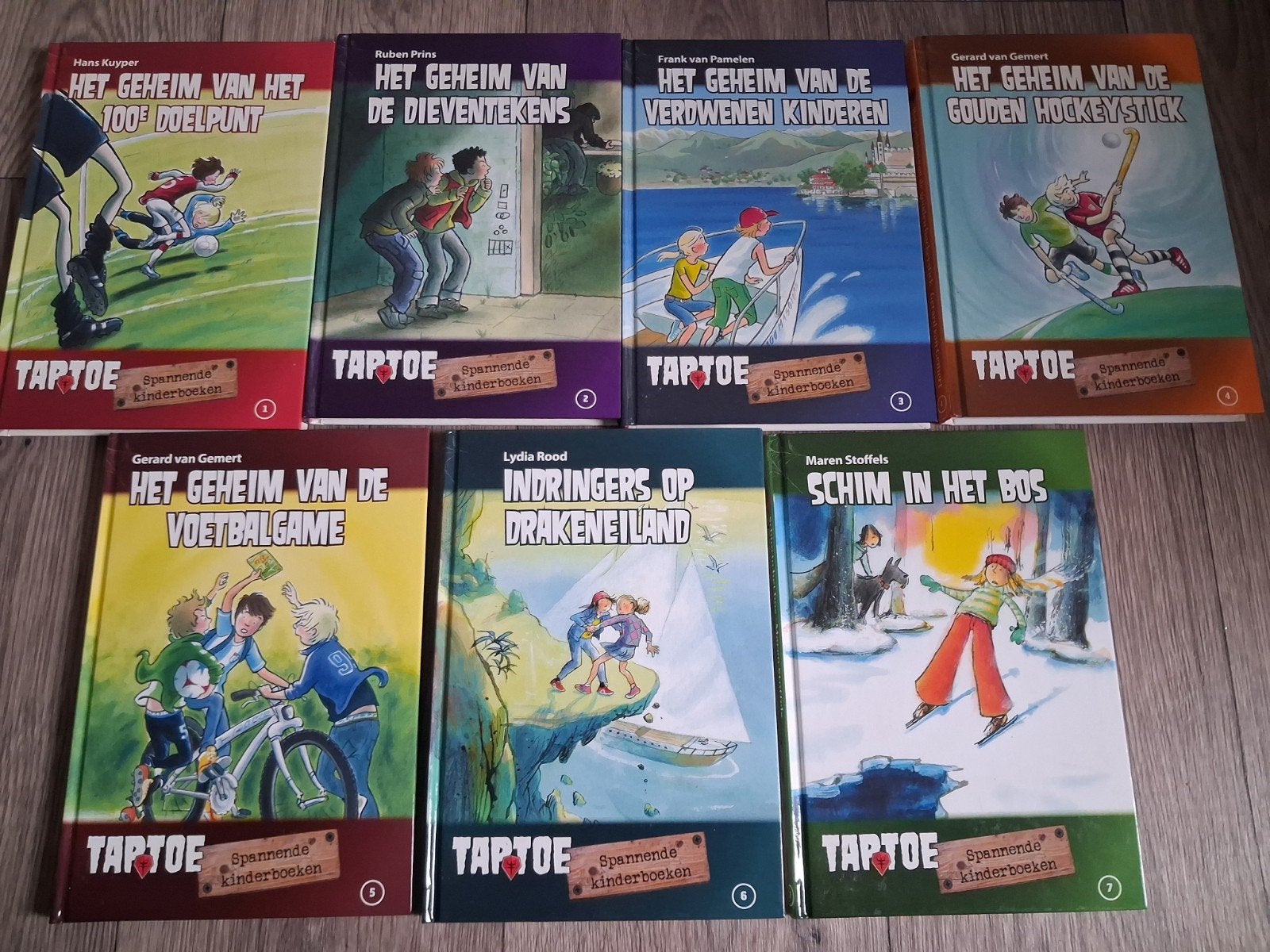 serie Taptoe spannende kinderboeken, 7 stuks, Boeken, Ophalen of Verzenden, Zo goed als nieuw, Paul van Loon, Fictie algemeen